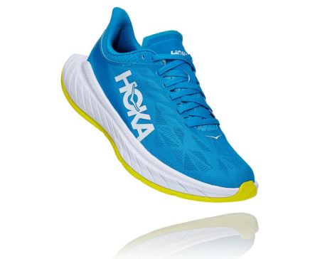 Hoka One One Carbon X 2 Mulher - Tenis Corrida Estrada Azuis | PT-61J1knE